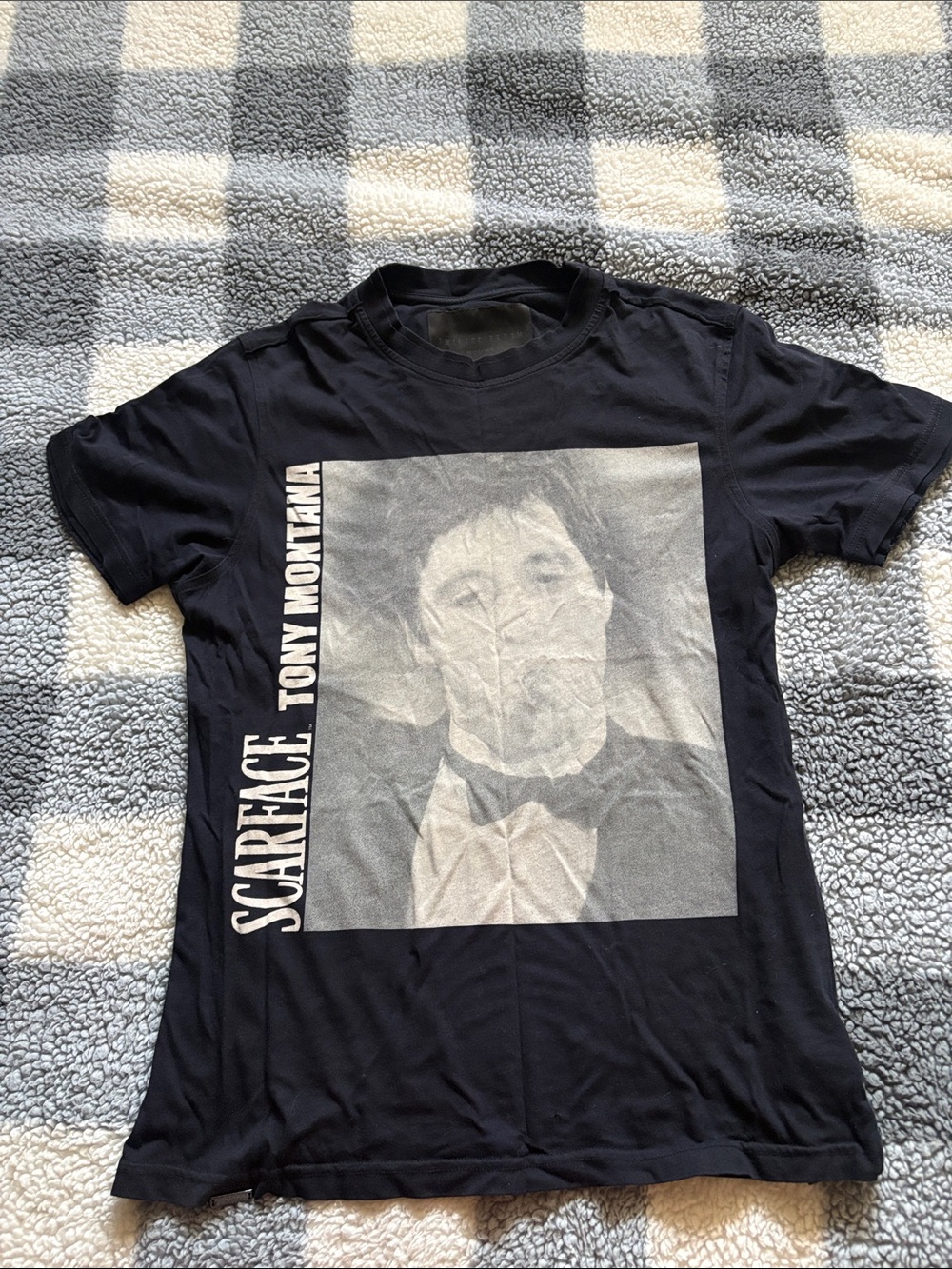 Philipp Plein Black Scarface Tony Montana Graphic Tee